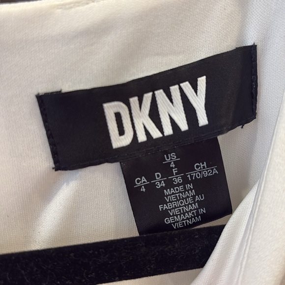 DKNY White Flounce Dress - Picture 4 of 6